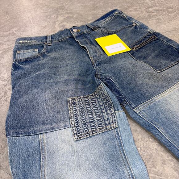 Marc Jacobs Patchwork Denim Cropped Flare Jean DSWT MSRP $695 - Picture 12 of 16